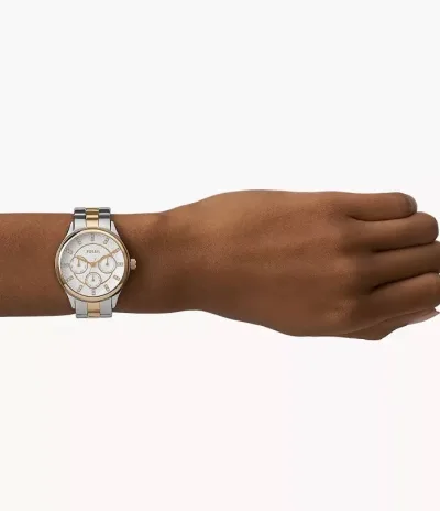 Reloj Fossil color plateado/dorado para dama