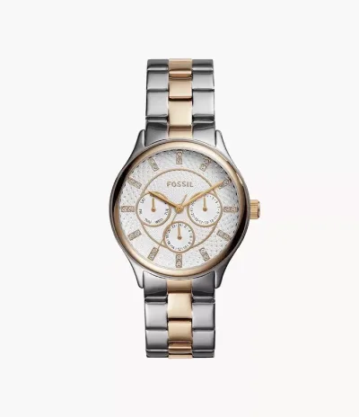 Reloj Fossil color plateado/dorado para dama