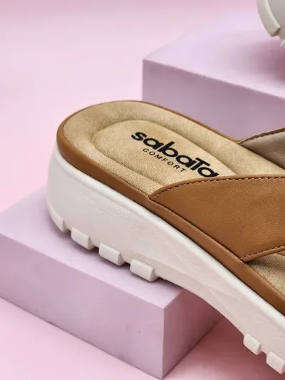 Sandalias Sabata para dama loren-2511 BROWN
