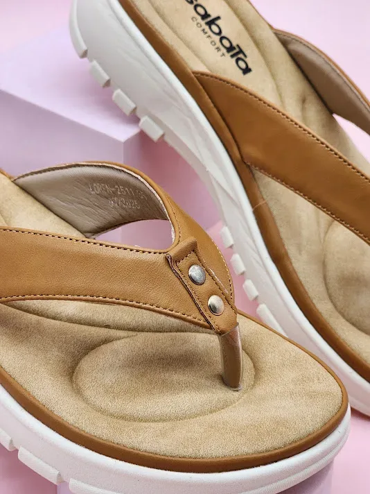 Sandalias Sabata para dama loren-2511 BROWN