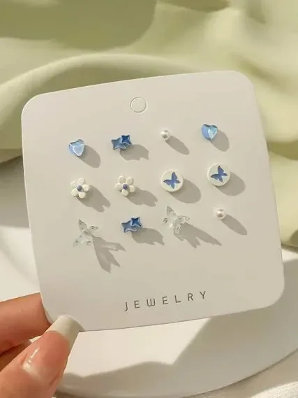 Set de 12 Aretes para Niña.
