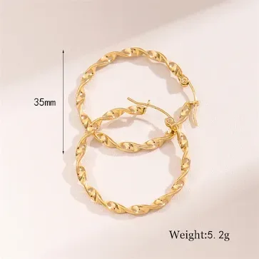 Argollas de acero inoxidable para dama