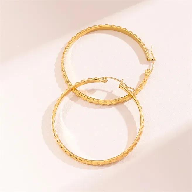 Argollas de acero inoxidable para dama