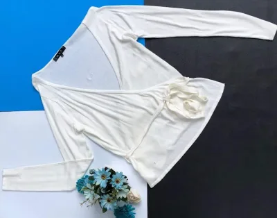 Abrigo Mark Sweater para dama color blanco