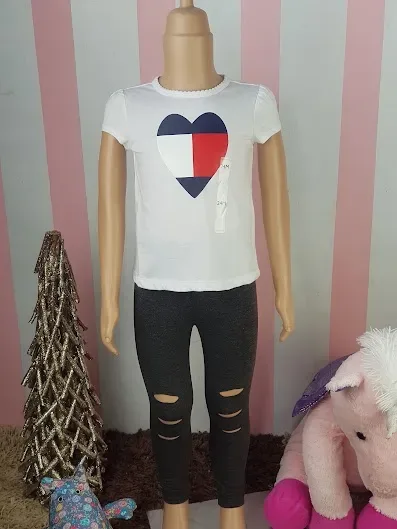 Blusa Tommy Hilfiger para niña color blanco