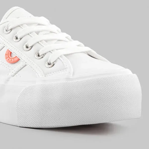 Tenis Coral para dama Kazu White color blanco