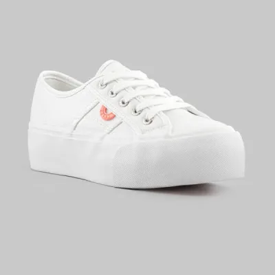 Tenis Coral para dama Kazu White color blanco