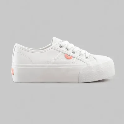 Tenis Coral para dama Kazu White color blanco