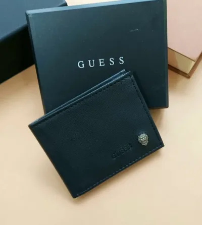 Billetera Guess para caballero color negro