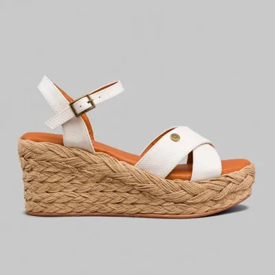 Sandalias Promise Malaga White para dama