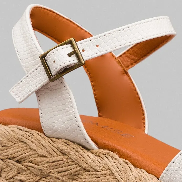 Sandalias Promise Malaga White para dama