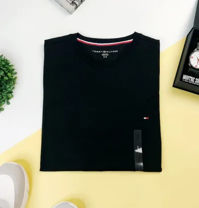 Camiseta Tommy Hilfiger para caballero color negro