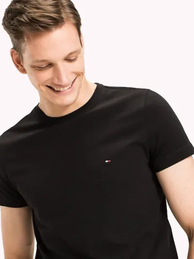 Camiseta Tommy Hilfiger para caballero color negro