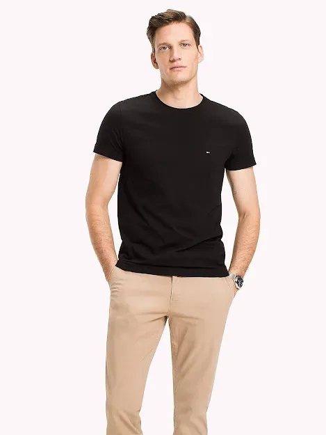 Camiseta Tommy Hilfiger para caballero color negro
