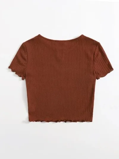 Blusa para dama color terracota