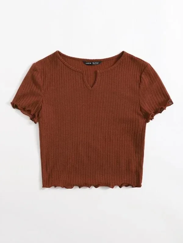 Blusa para dama color terracota