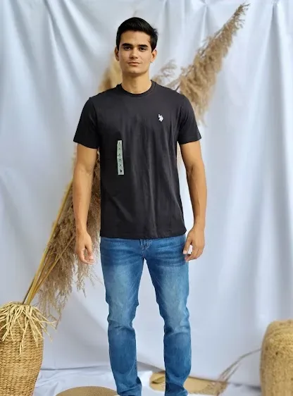 Camiseta Polo para caballero color negro