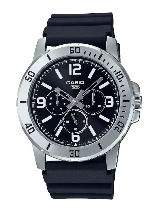 Reloj Casio para caballero MTP-VD300-1BUDF COLOR NEGRO