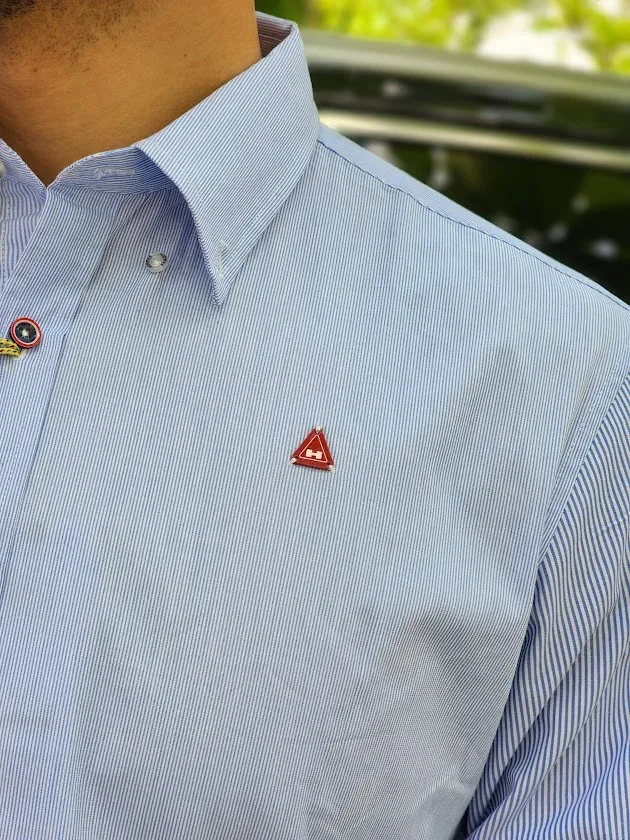 Camisa Hummer para caballero a rayas
