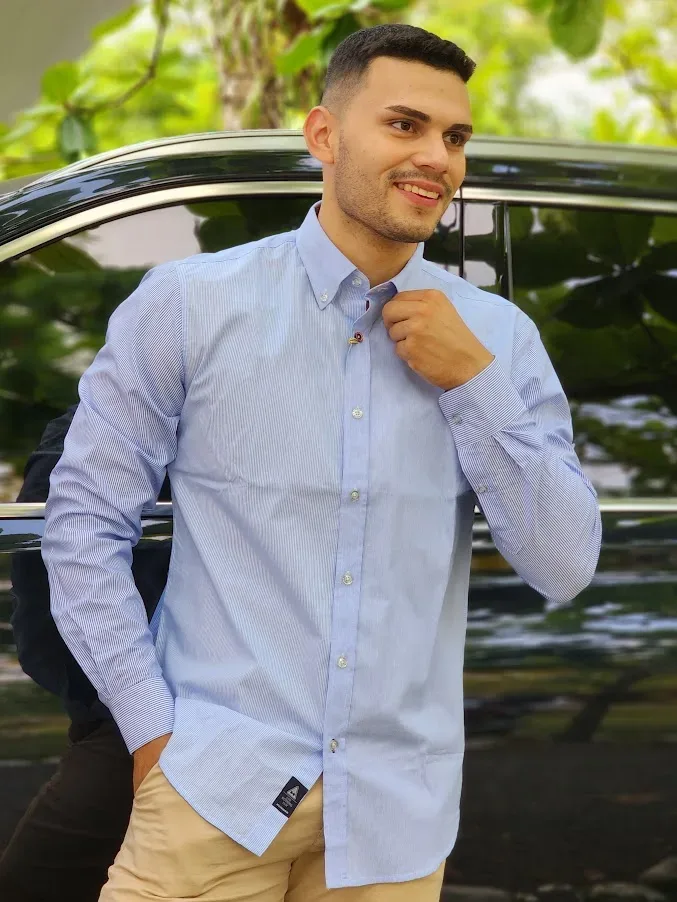 Camisa Hummer para caballero a rayas