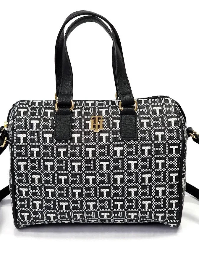 Bolso Tommy Hilfiger para dama color negro y blanco