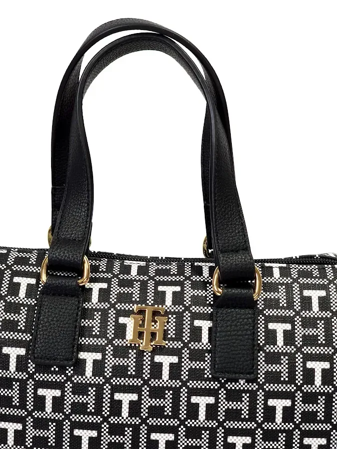 Bolso Tommy Hilfiger para dama color negro y blanco