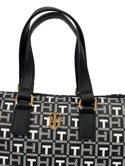 Bolso Tommy Hilfiger para dama color negro y blanco