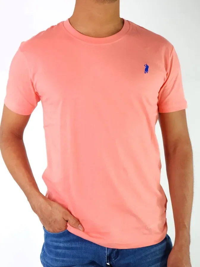 Camiseta Cambridge Polo Club para caballero color salmon