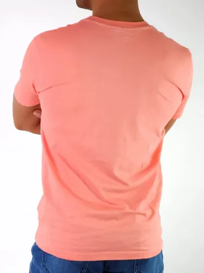 Camiseta Cambridge Polo Club para caballero color salmon