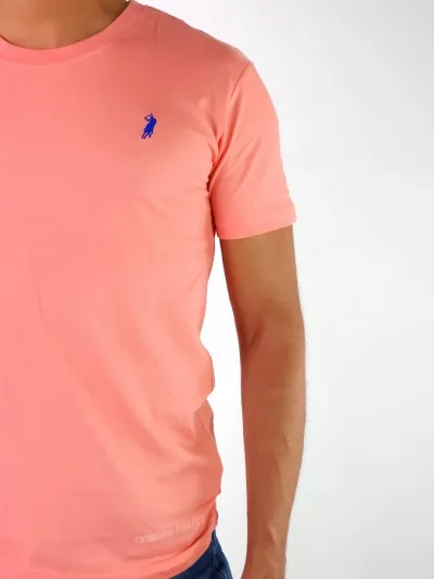Camiseta Cambridge Polo Club para caballero color salmon