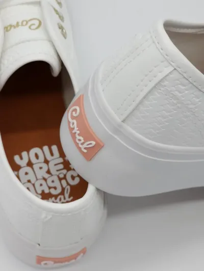 Tenis Coral para dama Dua 2 White Raffia