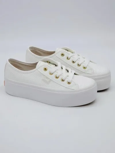 Tenis Coral para dama Dua 2 White Raffia