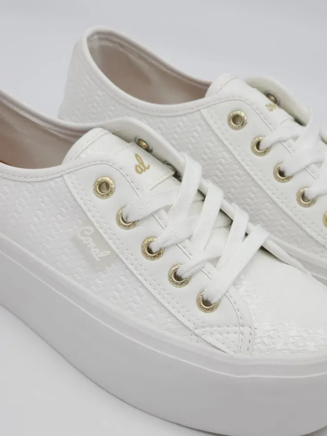 Tenis Coral para dama Dua 2 White Raffia