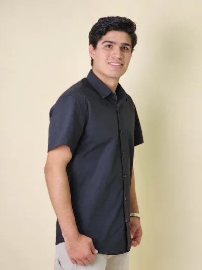 Camisa Hummer para caballero BS03-SL-BK COLOR NEGRO