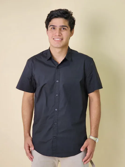Camisa Hummer para caballero BS03-SL-BK COLOR NEGRO