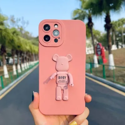 Funda para celular colorrosa diseño de robot