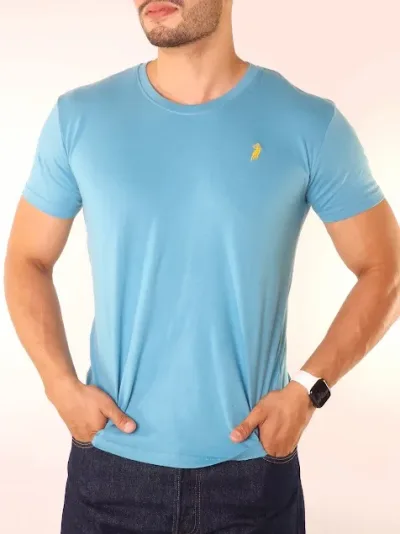 Camiseta Cambridge Polo Club para caballero color celeste