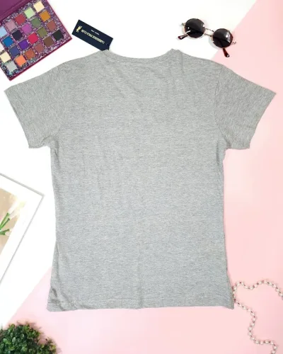 Camiseta Polo cambrige para dama color gris