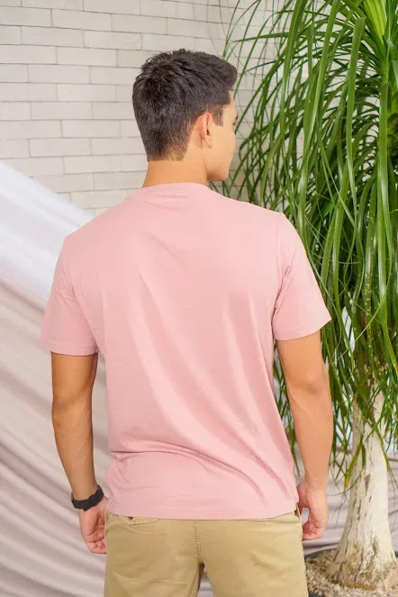 Camiseta American Eagle para caballero color palo rosa