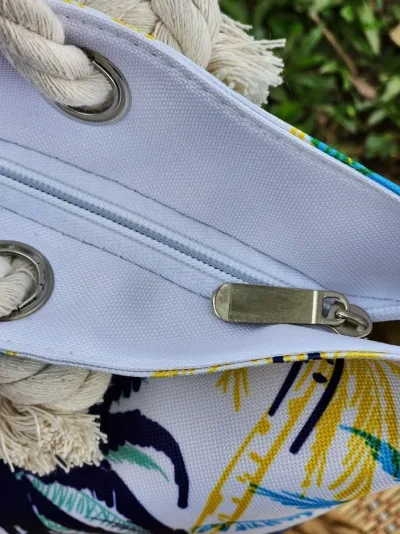 Bolso de hombro para dama diseño de palmeras