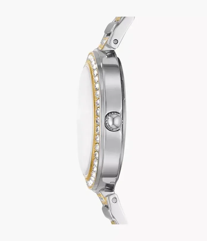Reloj Fossil plateado/dorado para dama
