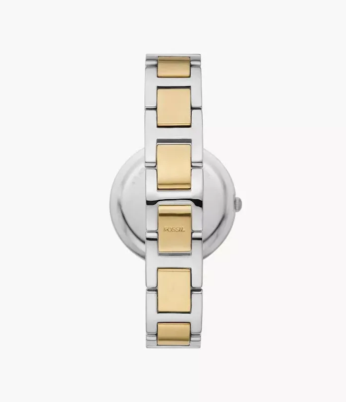 Reloj Fossil plateado/dorado para dama