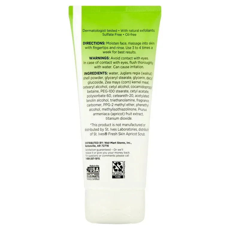 Exfoliante facial Equate de Albaricoque