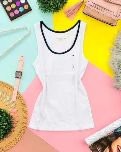 Camiseta Tommy Hilfiger para dama color blanco