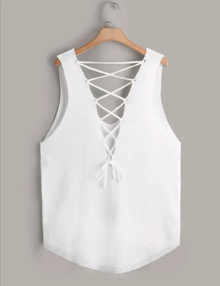 Blusa para dama color blanco diseño tejido