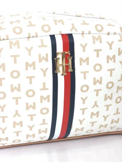 Bolso Tommy Hilfiger para dama color blanco y beige