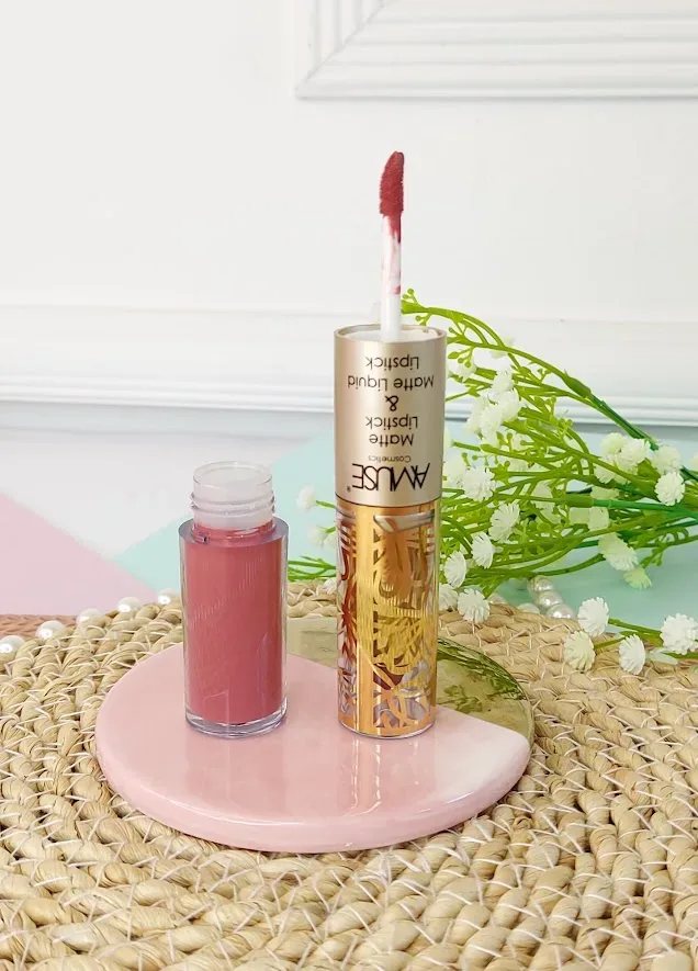Lápiz labial doble AMUSE LIP 6289-4 Matte Lip Set Rosa fresa
