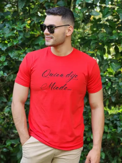 Camiseta Redox para caballero color rojo