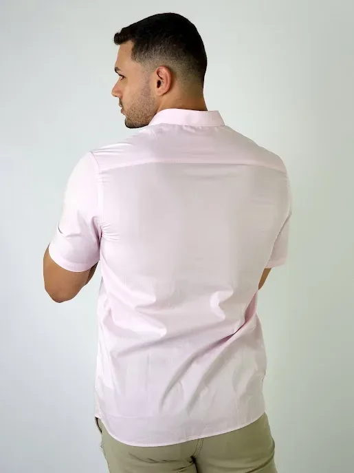 Camisa para caballero color rosado