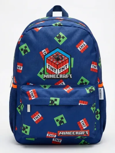 Mochila Mojang Studios M34-220216 Minecraft #COLOR AZUL